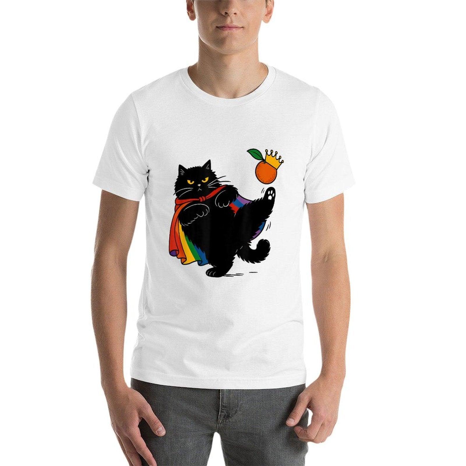 No Kings Cat Pride  Slim-fit Cut T-Shirt