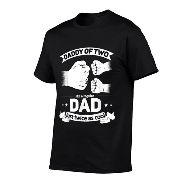 Dad Squared Fathers Day Dad of Two Cool Daddy of 2 T-Shirt