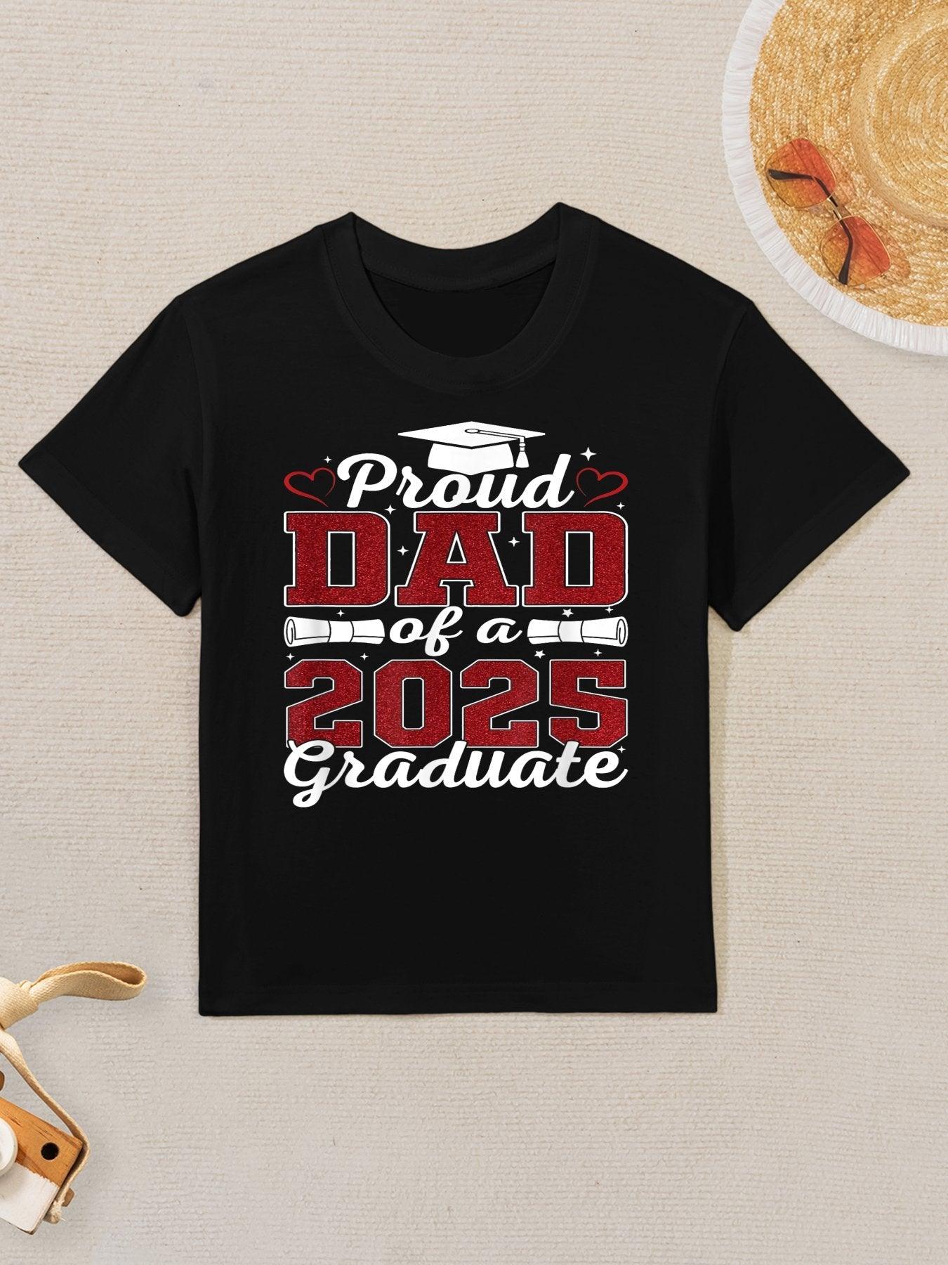 Proud Dad of A 2025 Graduate Senior Class of 2025 Graduation Kids T-Shirt
