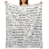 Taylor's The Tortured Poets Department Eras Tour Lyric Dress Comfort Throw Blanket