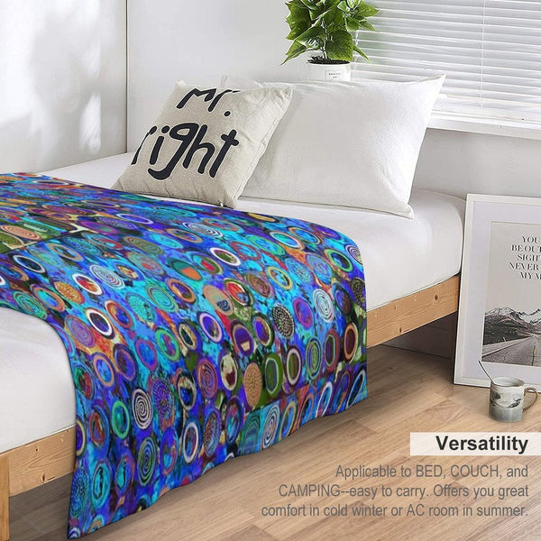 Sirkel 1  Fun With Circles And Dots Machine-washable Throw Blanket