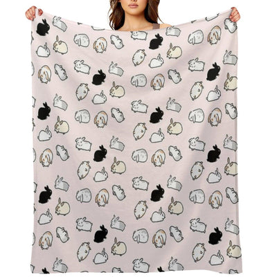 Bunny Rabbits Throw Blanket