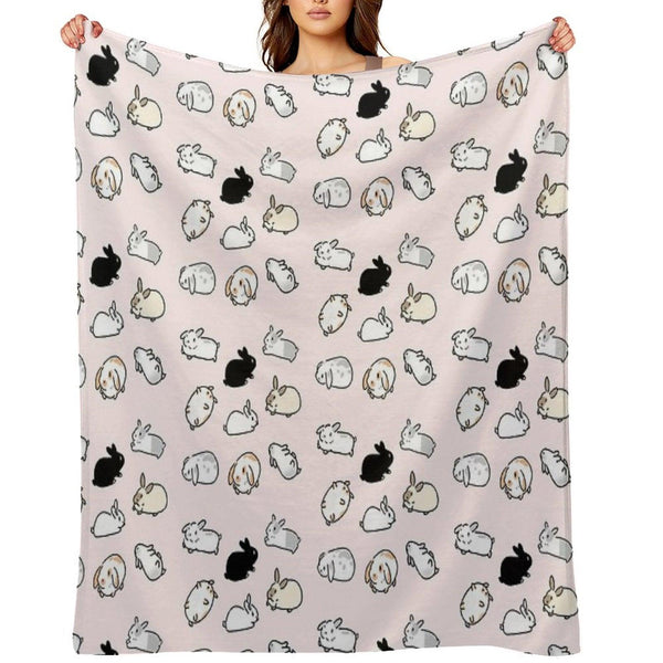 Bunny Rabbits Throw Blanket