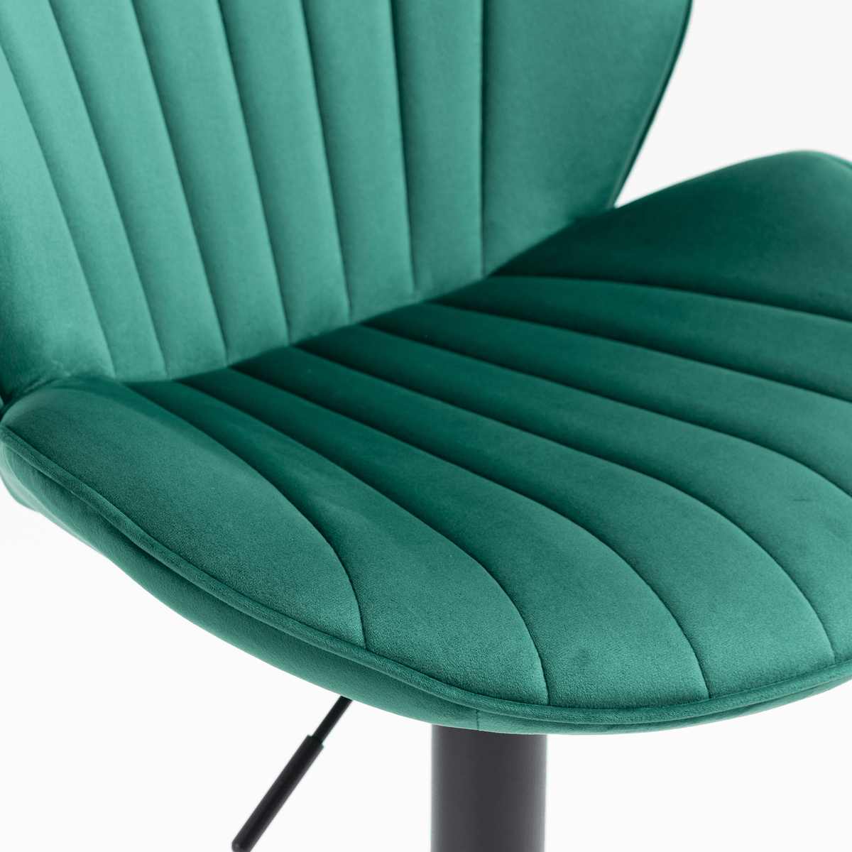 Modern Green Upholstered Swivel Bar Stool with Chrome Metal Base – Contemporary Counter Chair