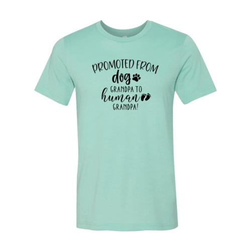 Promoted From Dog Grandpa to Human Grandpa T-Shirt