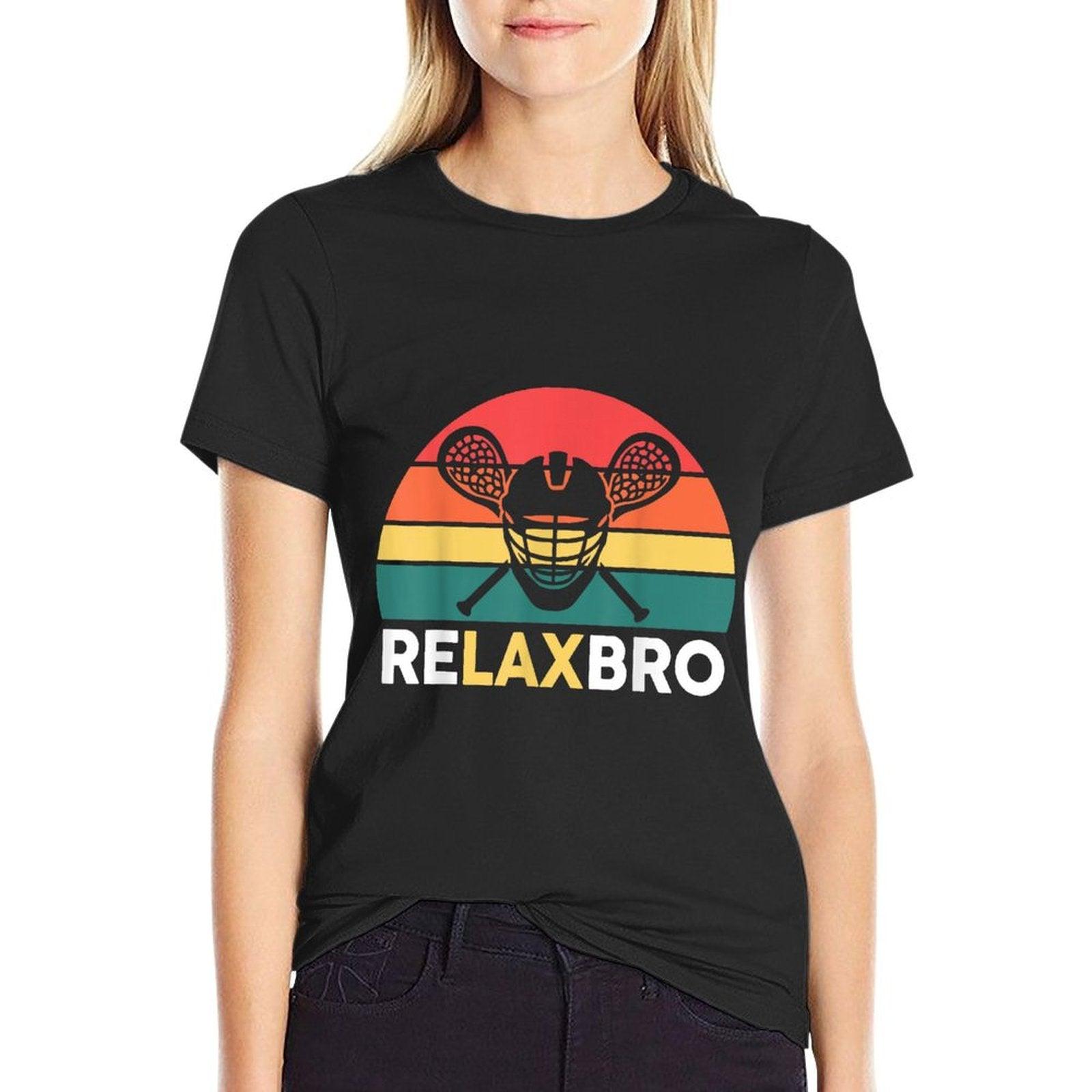 Lacrosse-Shirt Relaxbro Funny Lacrosse Lax Boys Youth Men T-Shirt