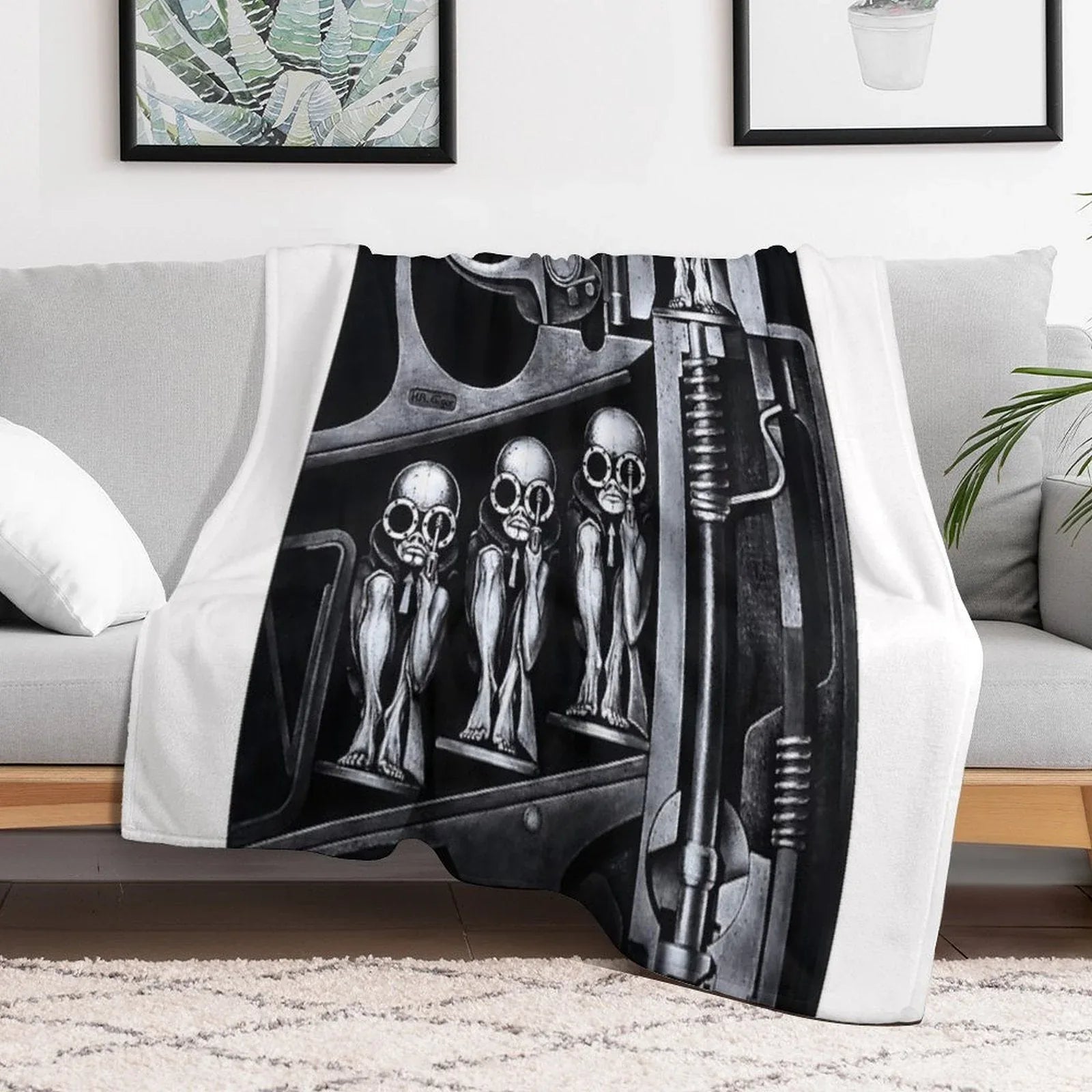 Hans Ruedi Giger Art Throw Blanket