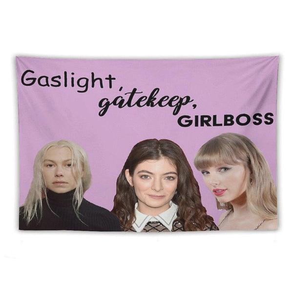 Gaslight Gatekeep Girl Boss Tapestry