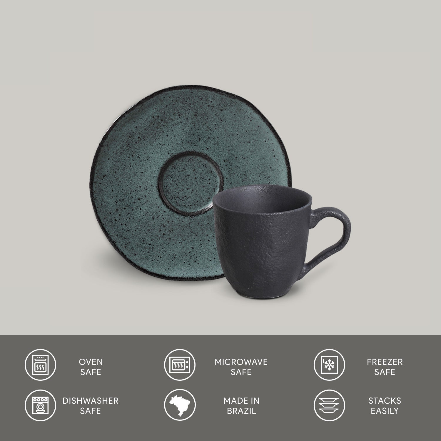 Coffee Cup & Saucer Set of 6
