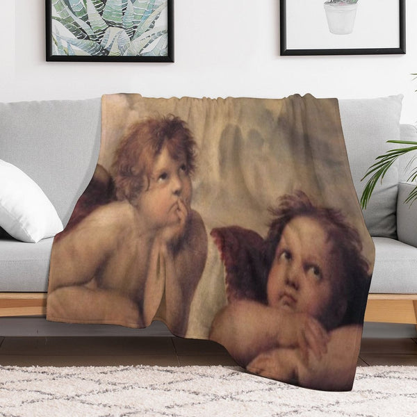 THE SISTINE MADONNA (detail) - RAPHAEL Durable Throw Blanket
