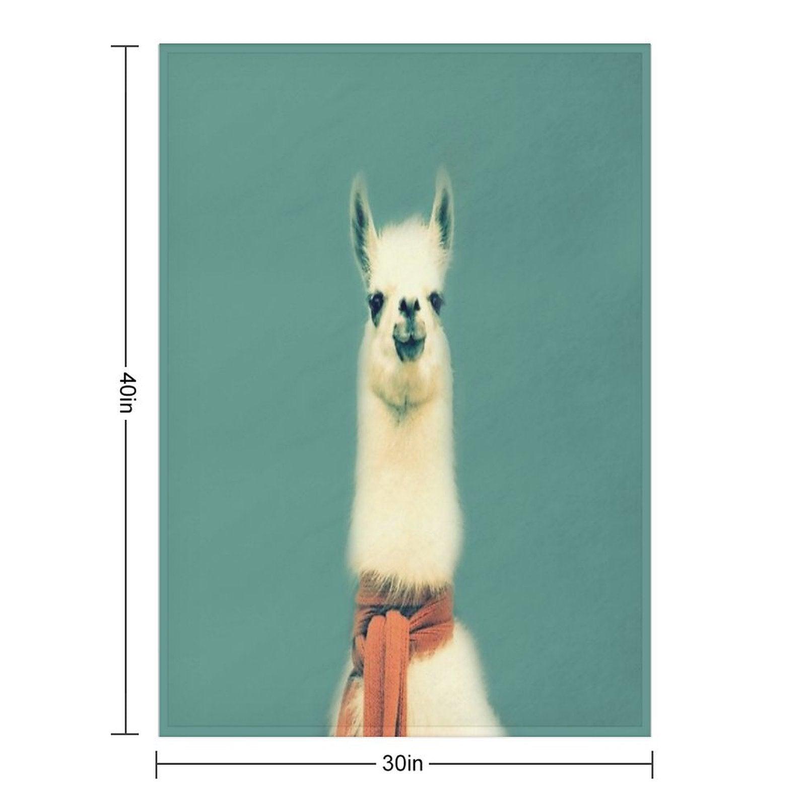 Llama Throw Blanket