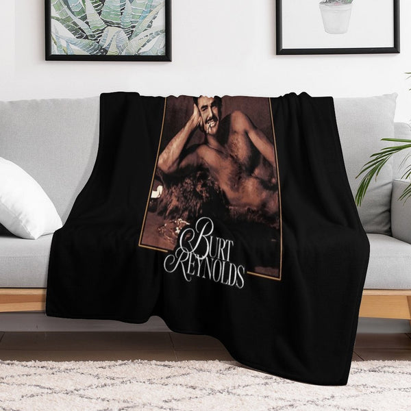 Classic Burt Reynolds Travel-friendly Throw Blanket