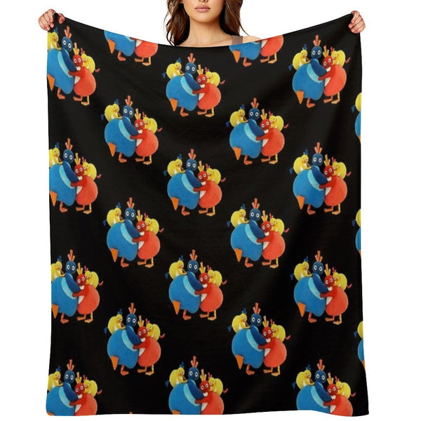 Twirlywoos Cute Characters Compact Throw Blanket