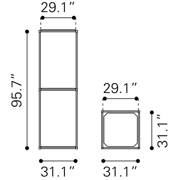 Zuo Chair Display Light Gray