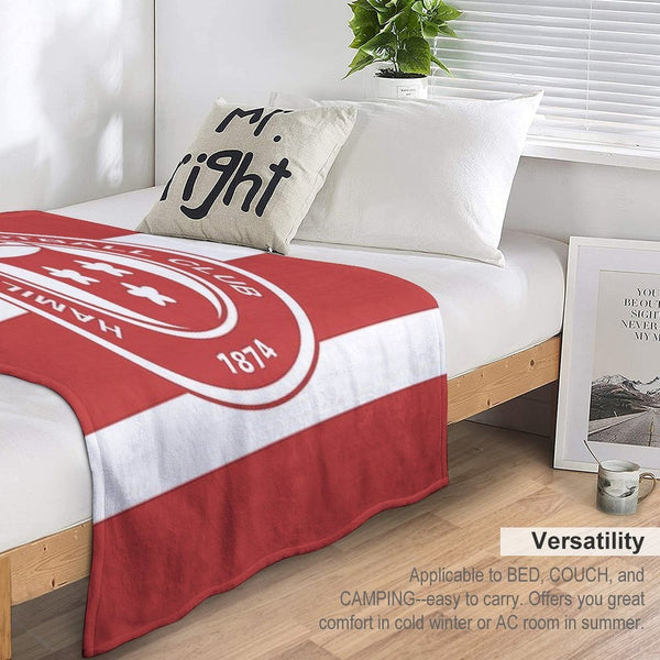Hamilton FC Home Kit Eco-conscious Throw Blanket