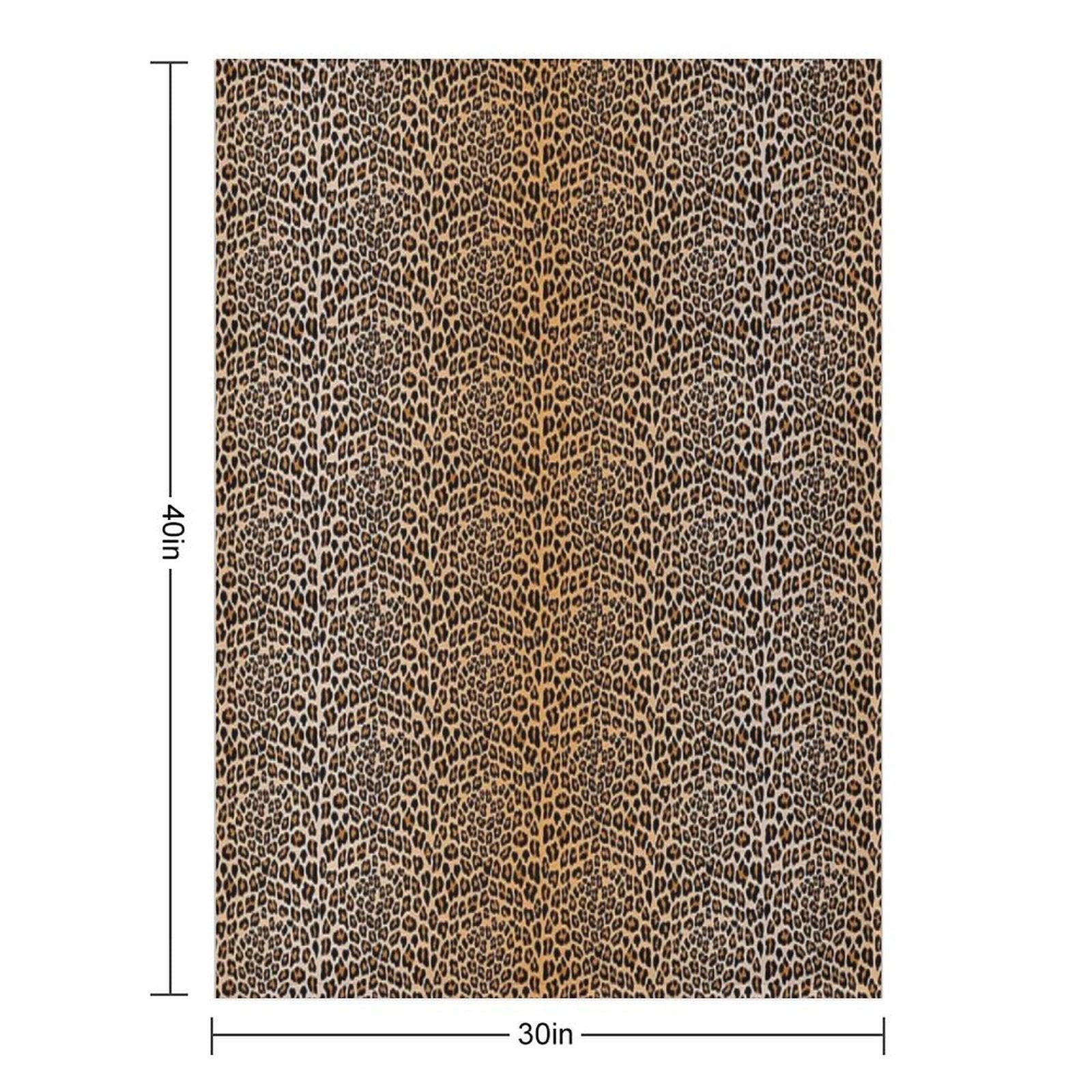 Trendy Leopard Print Aesthetic – Wild Animal Pattern Design Throw Blanket