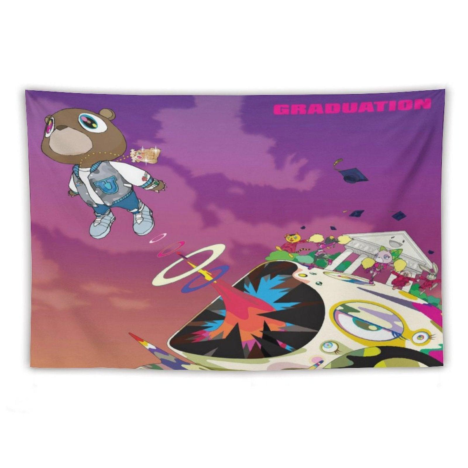 Kanye West Rapper Graduation Tapestry