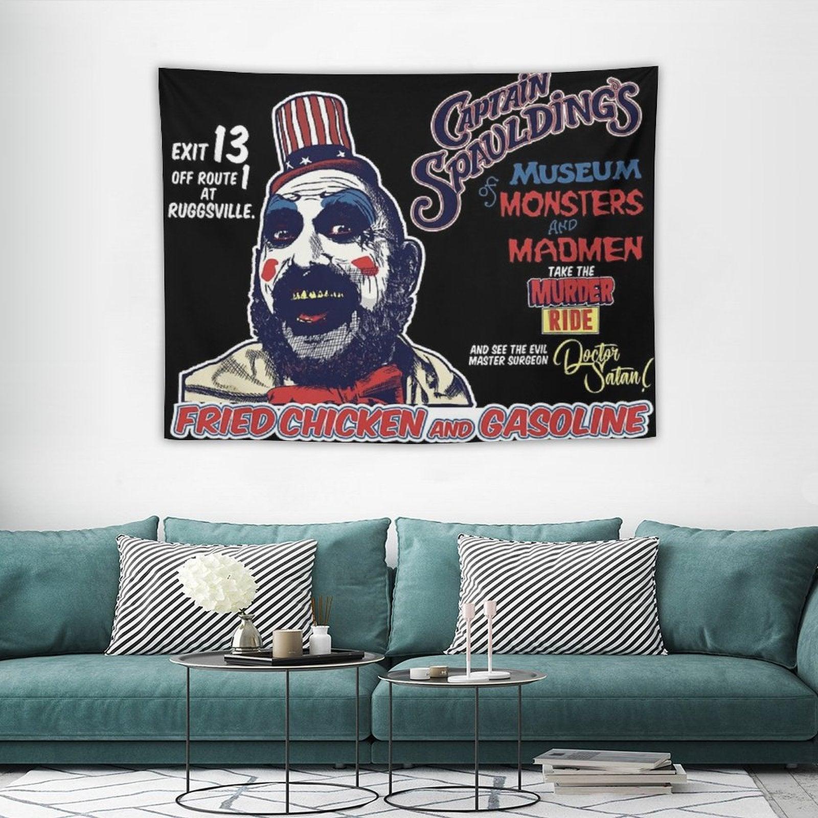 Captain Spaulding's Museum of Monsters And Madmen Tapestry