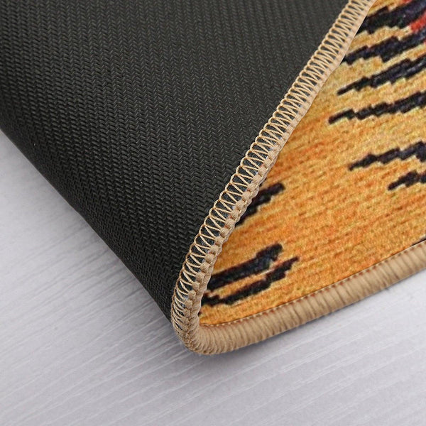 Tibetan Antique Tiger Rug Print Bath Mat