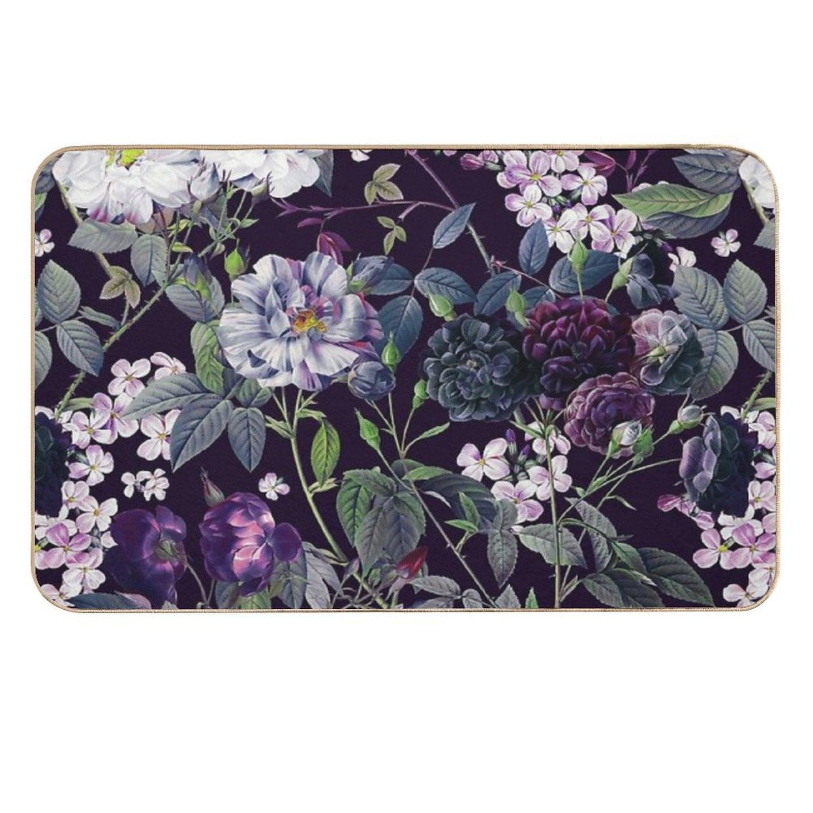 Rose Garden - Night II  High-Traffic Bath Mat