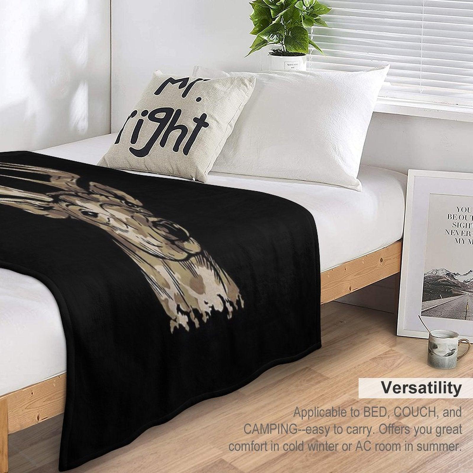 Deer Gear for Hunters - Camo Whitetail Buck Product Throw Blanket