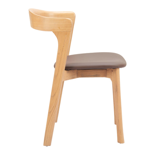 Pioro Dining Chair (Set of 2) Brown & Natural