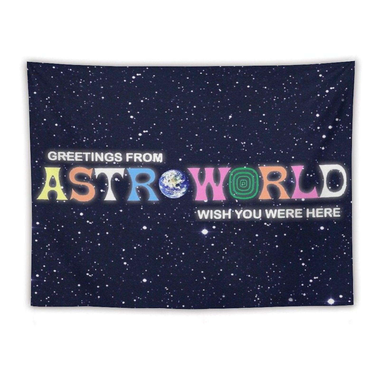 Greetings From, Astro Fan Cover Tapestry