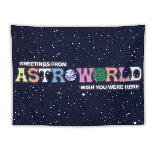 Greetings From, Astro Fan Cover Tapestry