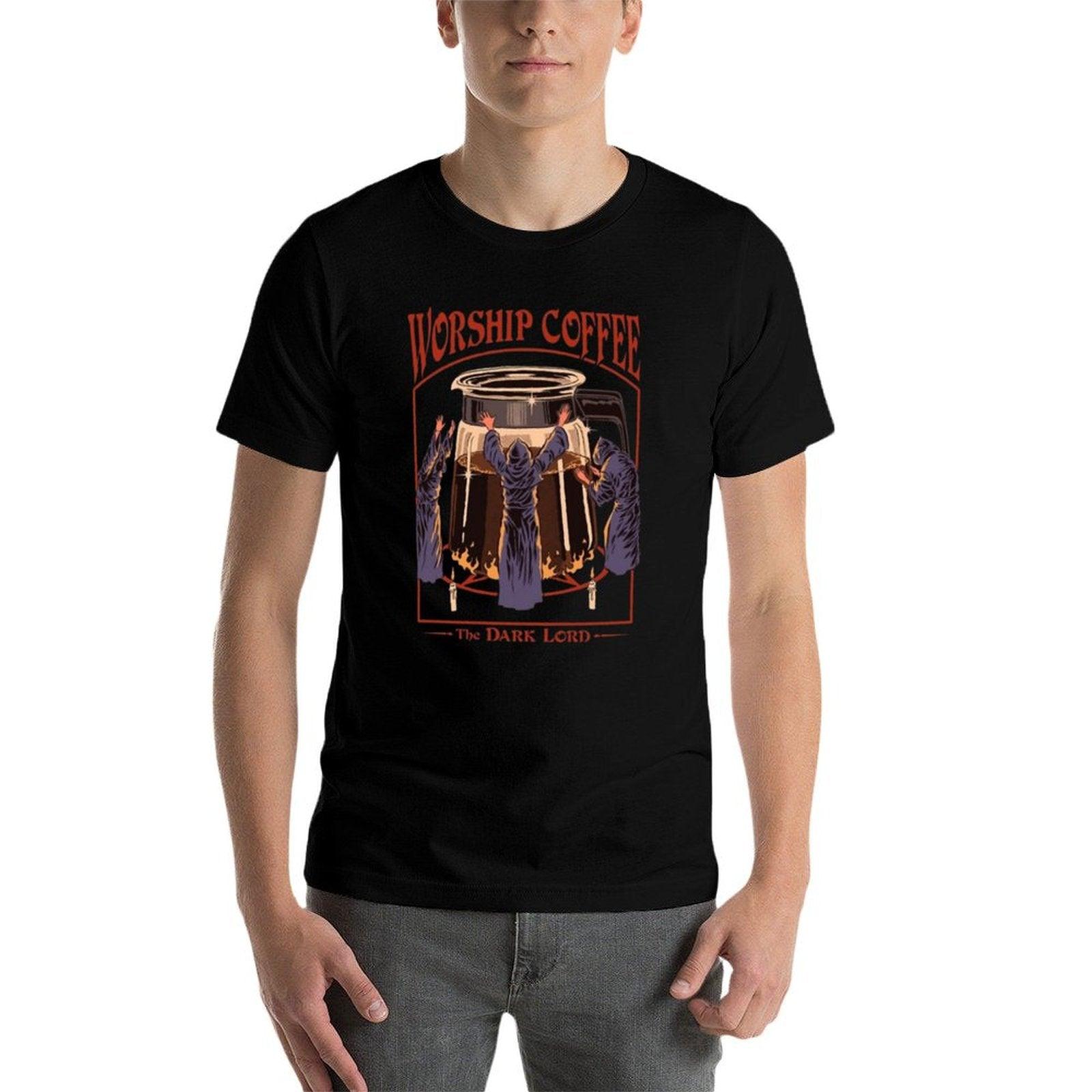 Worship Coffee  Trendy Pattern T-Shirt