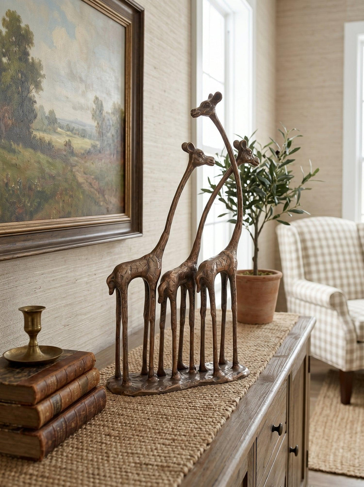 Giraffe Sculpture, Animal Statue Decor