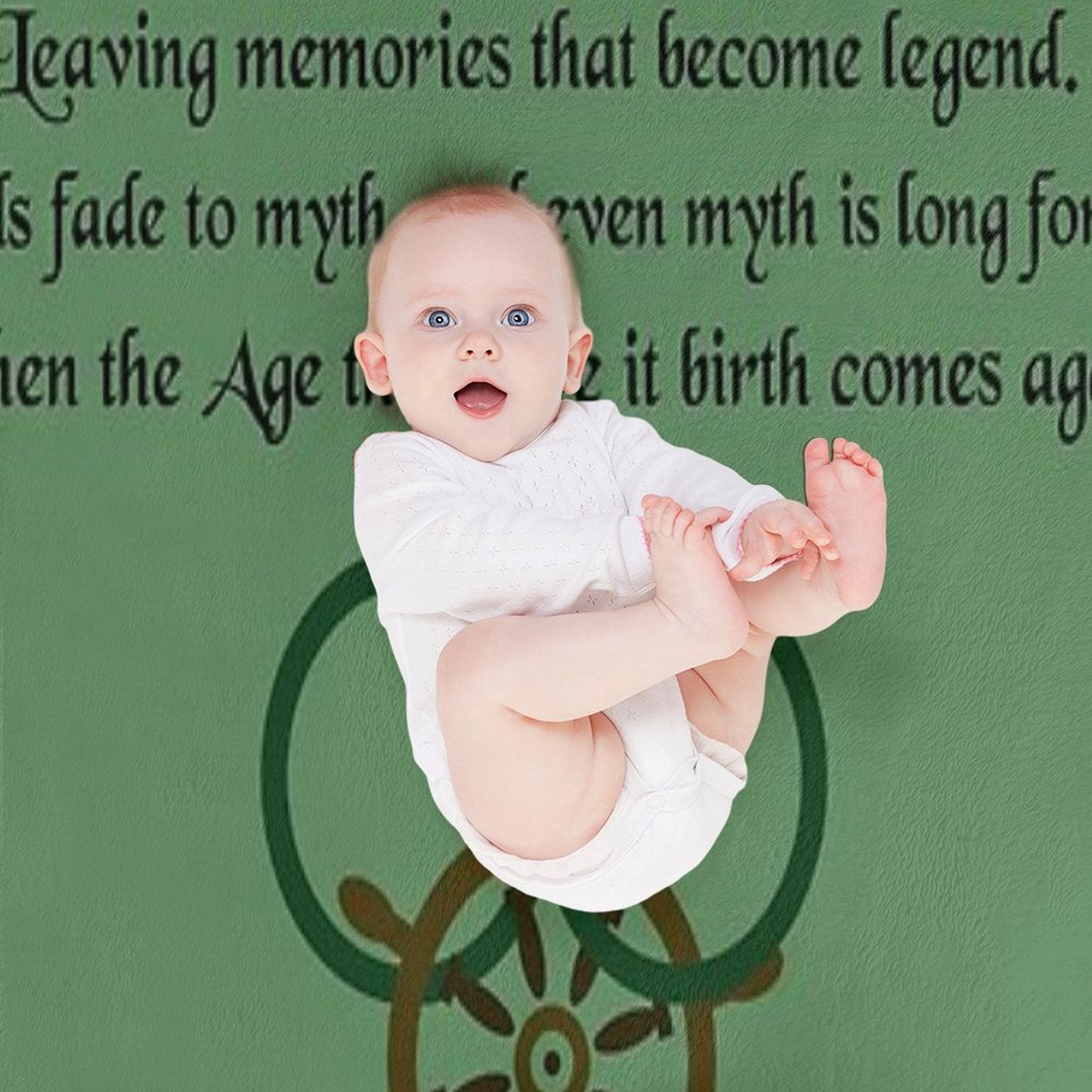 Thus Spins The Wheel of Time Easy Care Throw Blanket