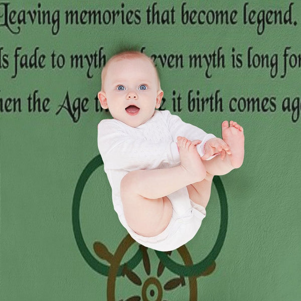 Thus Spins The Wheel of Time Easy Care Throw Blanket