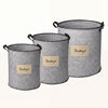 Felt Laundry Hamper - Gray Laundry Basket Set of 3 with Durable Fabric & Sturdy Handles