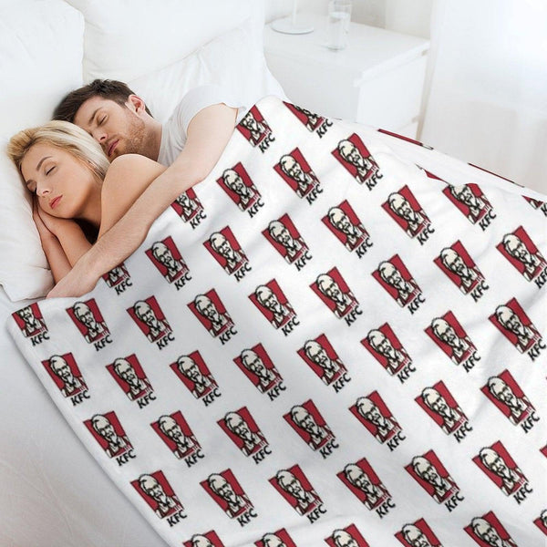Fast Food Chicken Restaurant KENTUCKY Throw Blanket