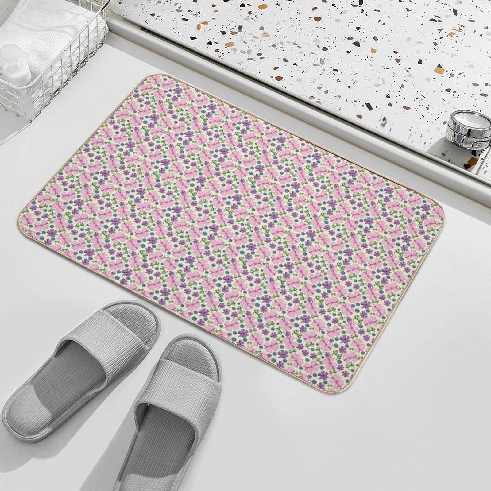 Ribbons & Bows Galore  Repositionable Bath Mat