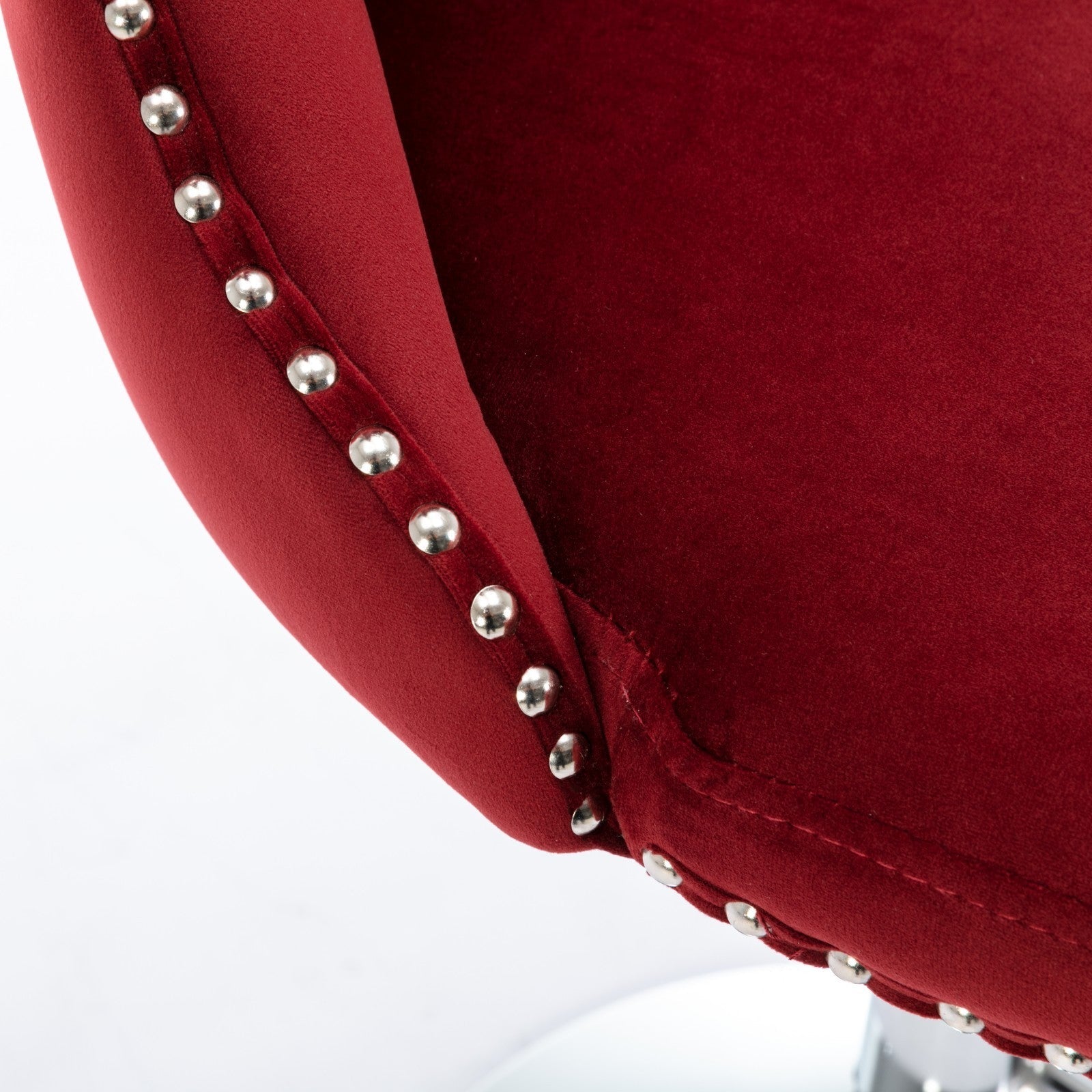 Modern Velvet Swivel Barstools with Adjustable Seat Height and Chrome Base