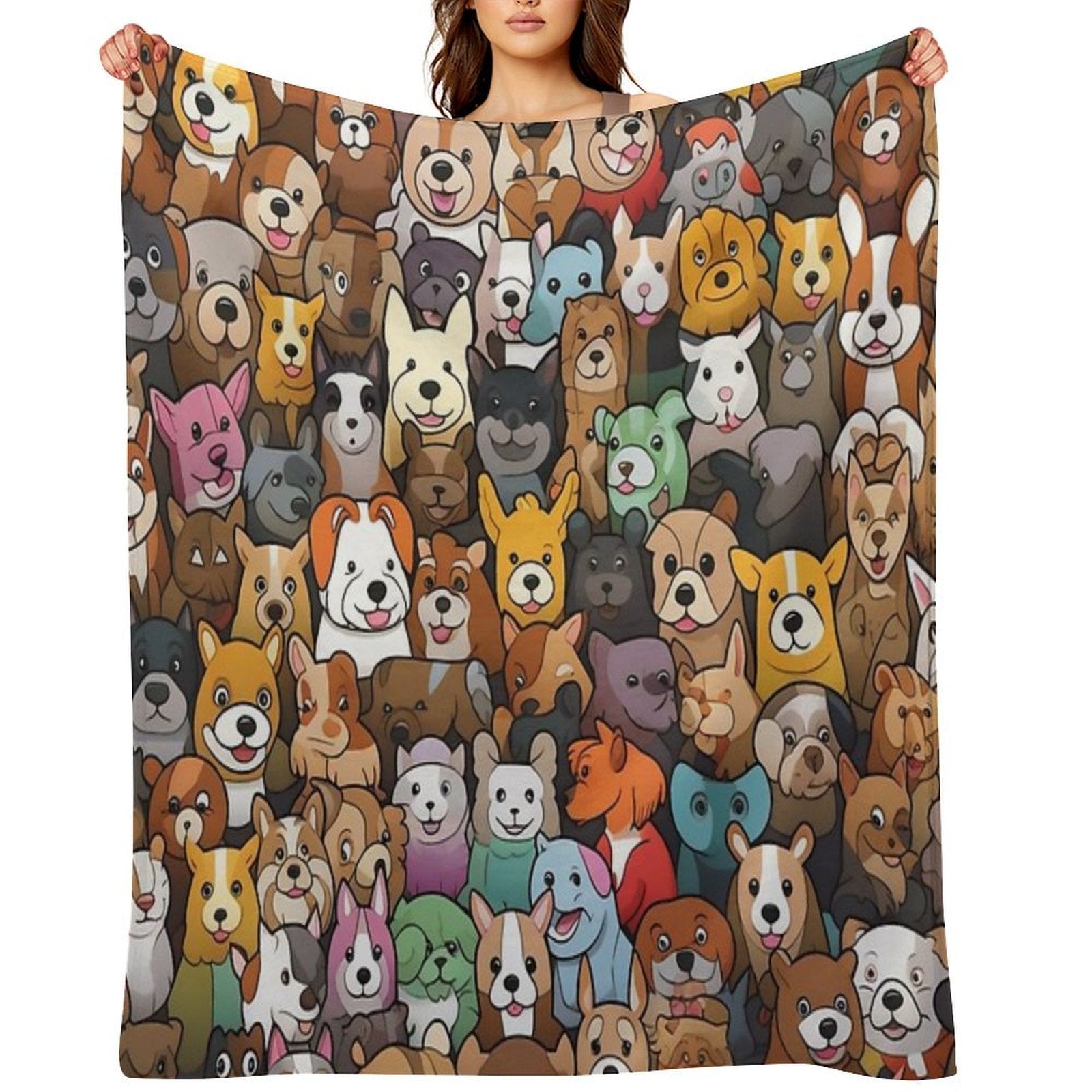 Dogs on Patrol Premium Throw Blanket