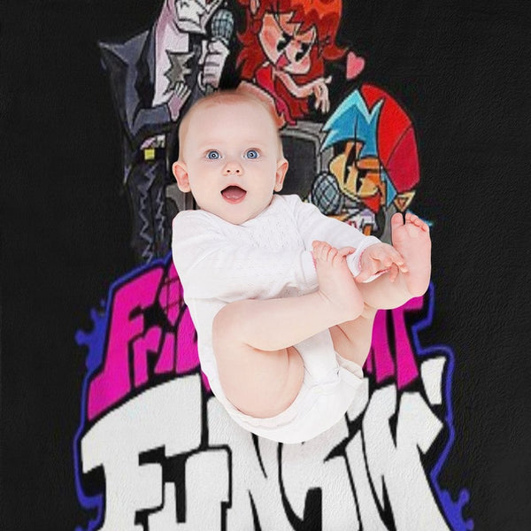 Friday Night Funkin Battle Rap Plush Throw Blanket
