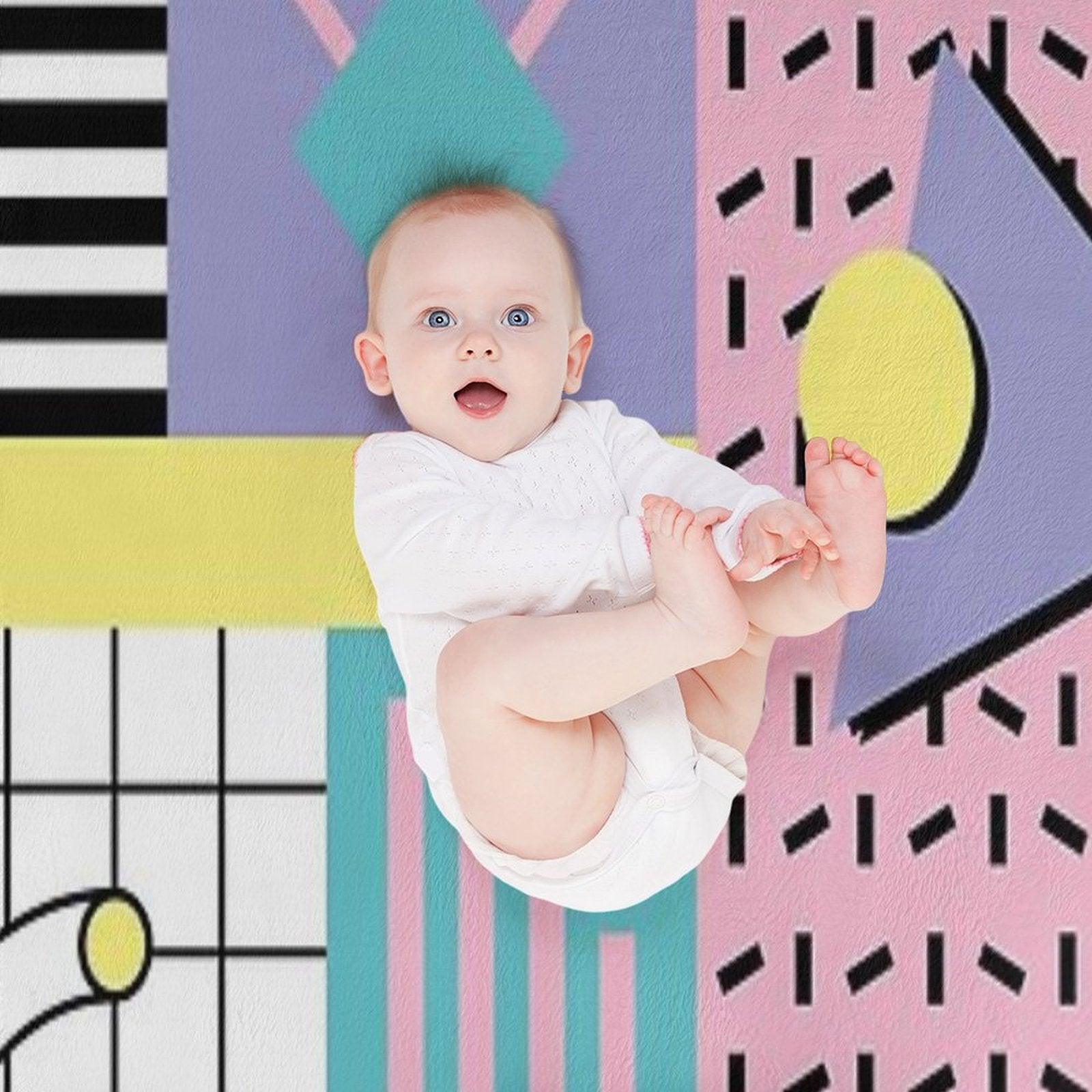 Memphis Pattern 25 - Retro 90s  80s Throw Blanket