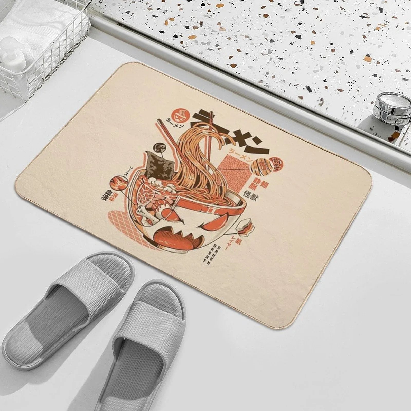 X-ray Great Ramen!  Odorless Bath Mat