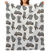 Raccoons Throw Blanket