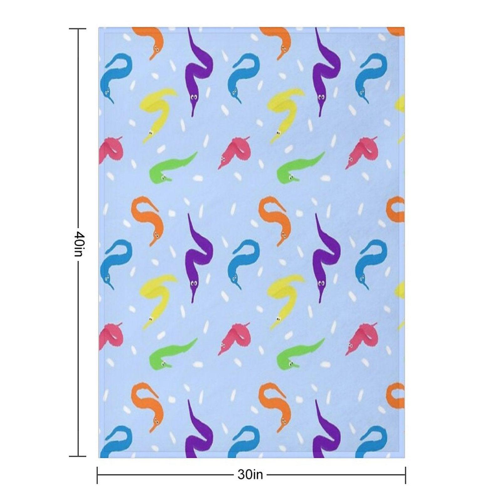 Worm on A String Babey! Throw Blanket