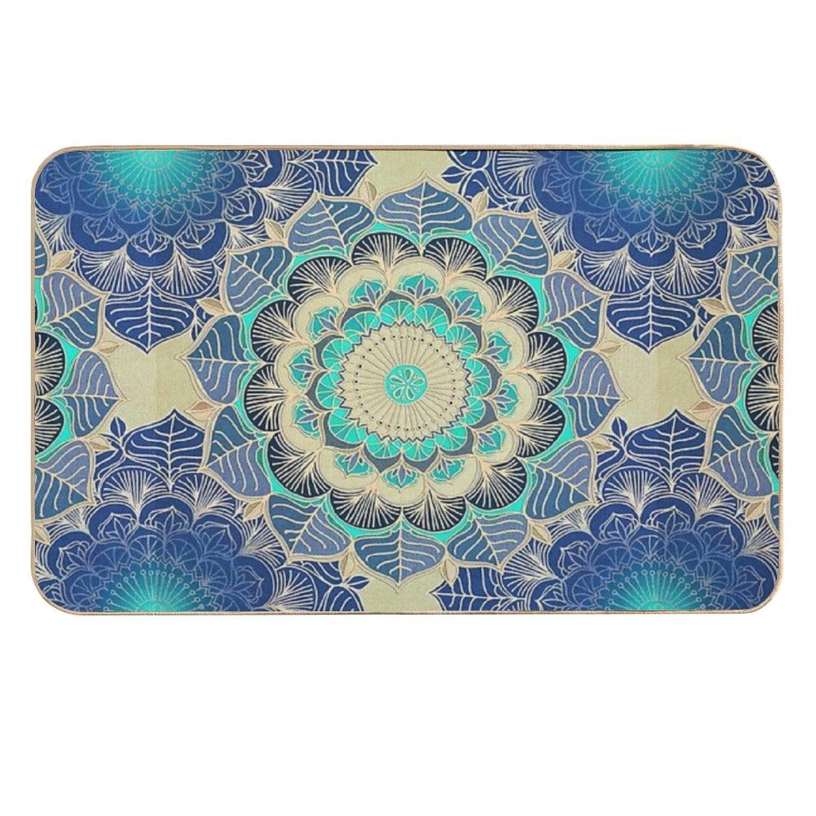 Midnight Bloom  Eco-Friendly Bath Mat