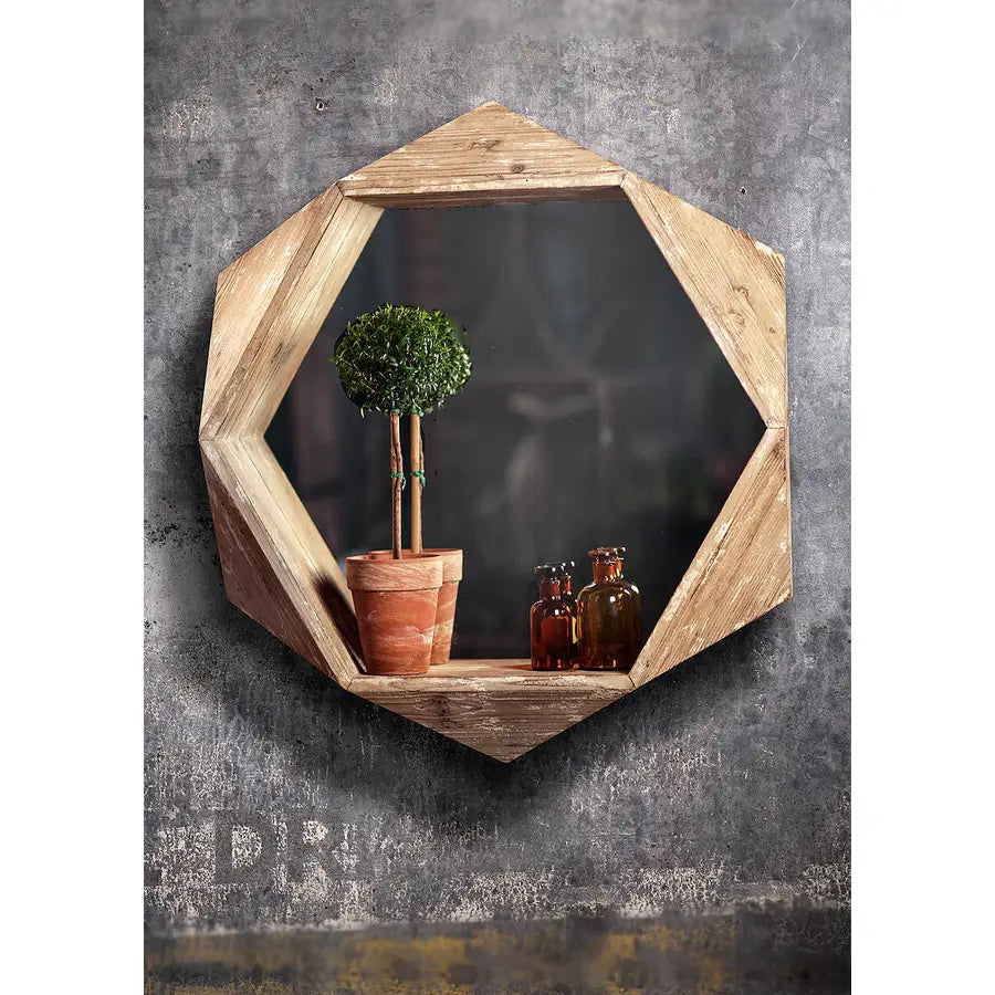 3D Wooden Quad Mirror