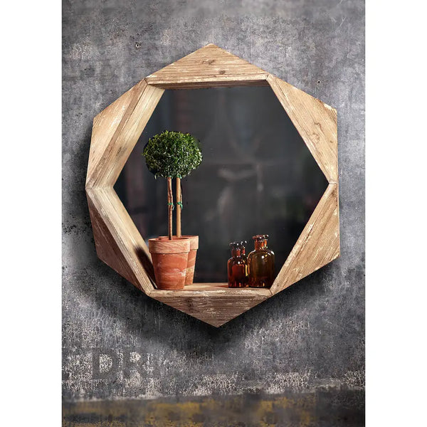 3D Wooden Quad Mirror