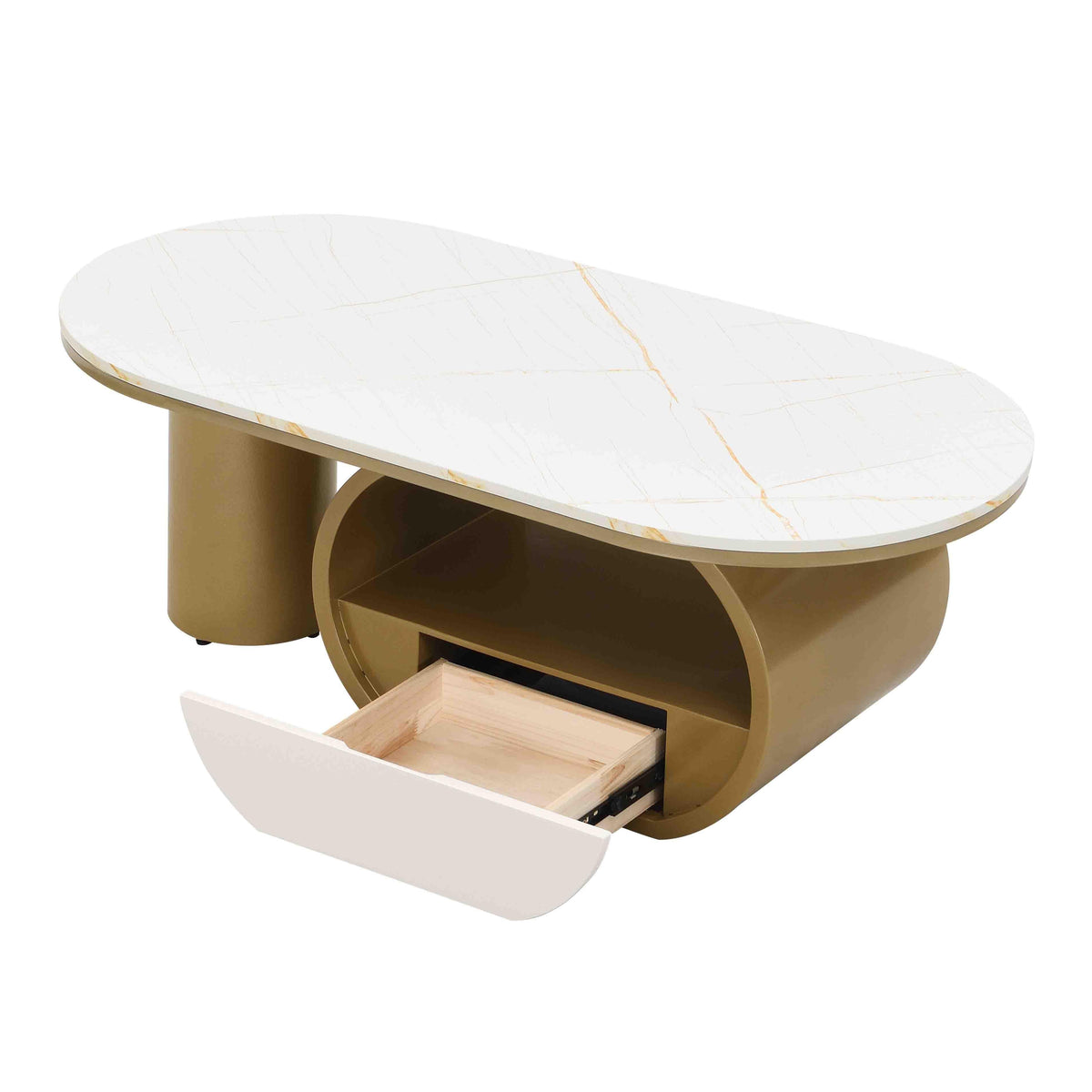 Luxury Modern Oval Coffee Table