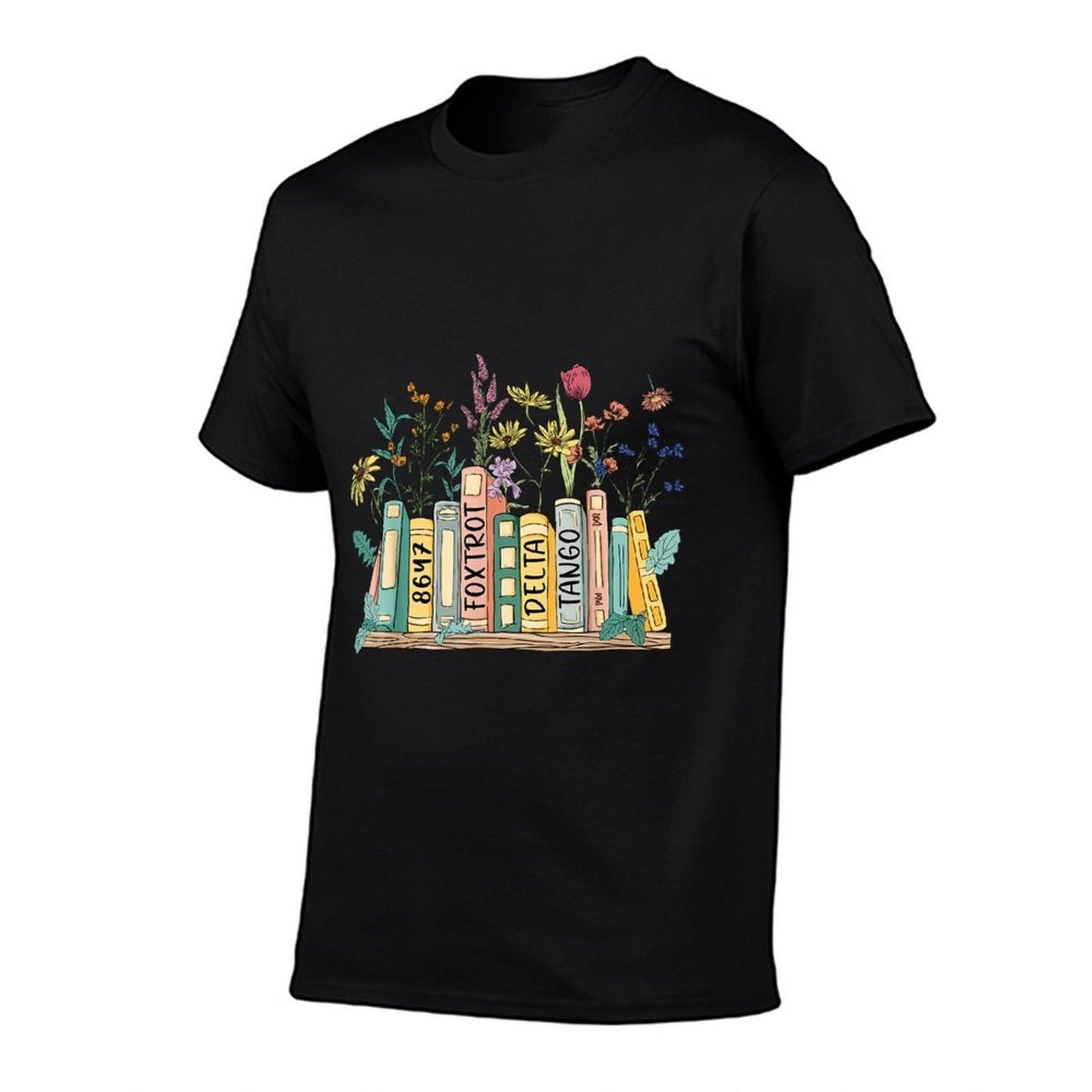 8647 Foxtrots Deltas Tangos Book Flower  Soft T-Shirt
