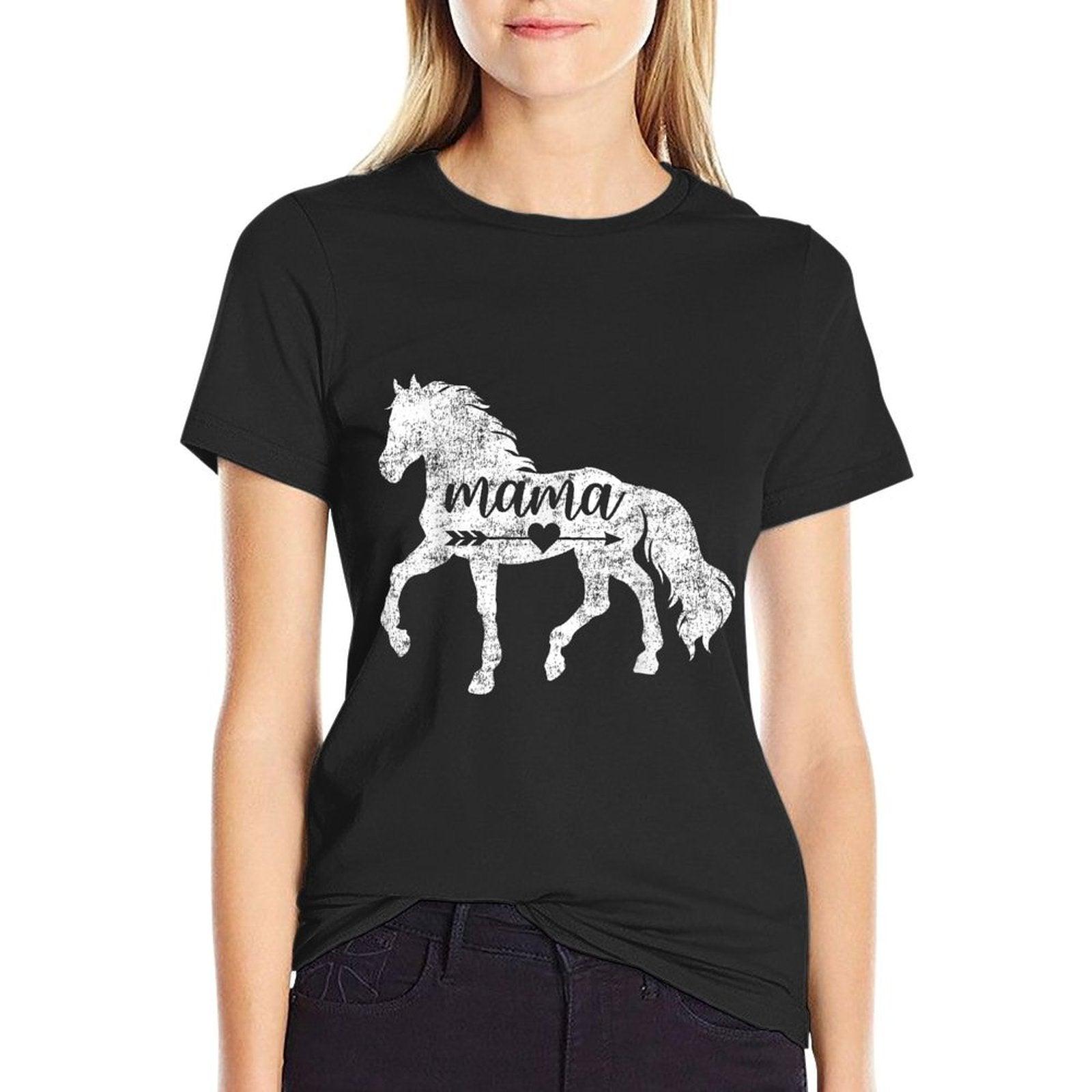 Horse Mama Shirt - Funny Horse Lover Mom Mother's Day T-Shirt