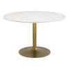 Ithaca Dining Table White & Gold