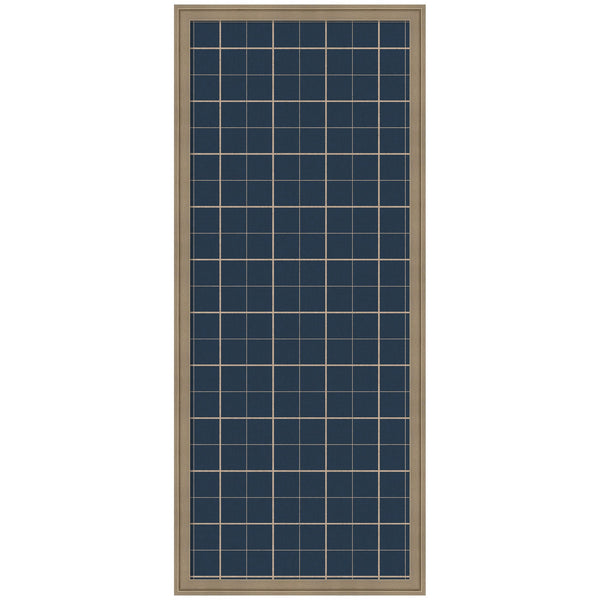 Framed Fabric Pinboard Navy Blue Plaid Wall Organization